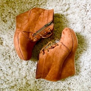 Platform Wedge Bootie